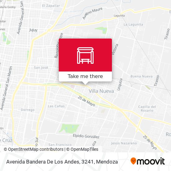 Avenida Bandera De Los Andes, 3241 map