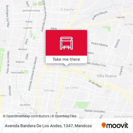 Avenida Bandera De Los Andes, 1347 map