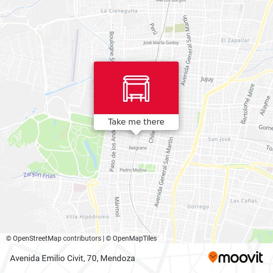 Avenida Emilio Civit, 70 map