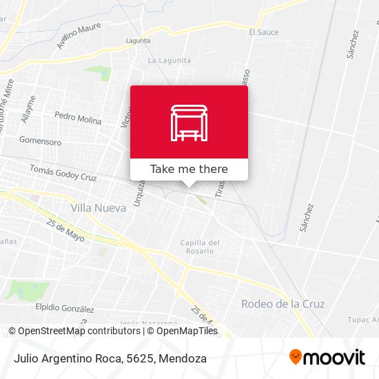Julio Argentino Roca, 5625 map