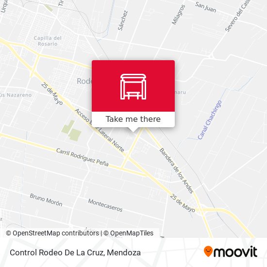 Control Rodeo De La Cruz map