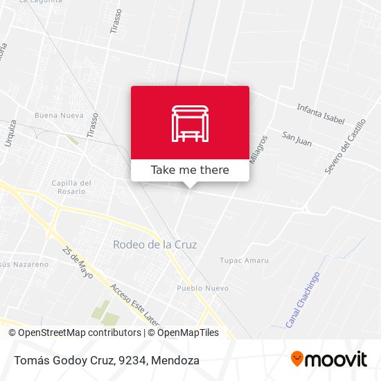 Tomás Godoy Cruz, 9234 map