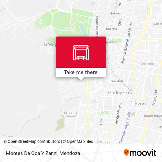 Mapa de Montes De Oca Y Zanni