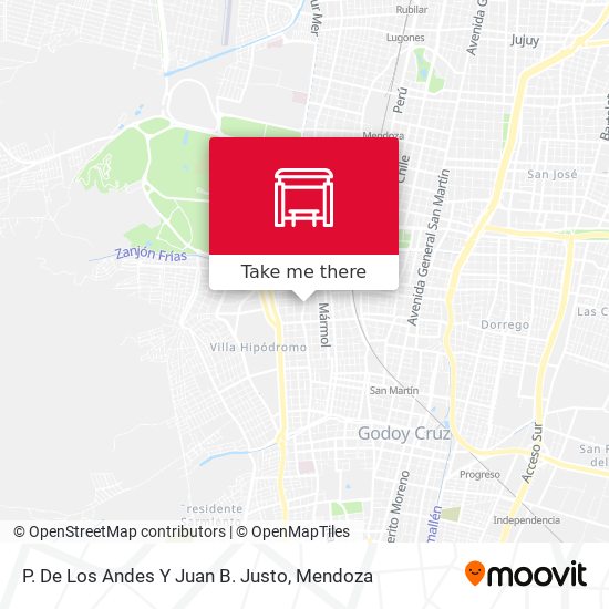 Mapa de P. De Los Andes Y Juan B. Justo