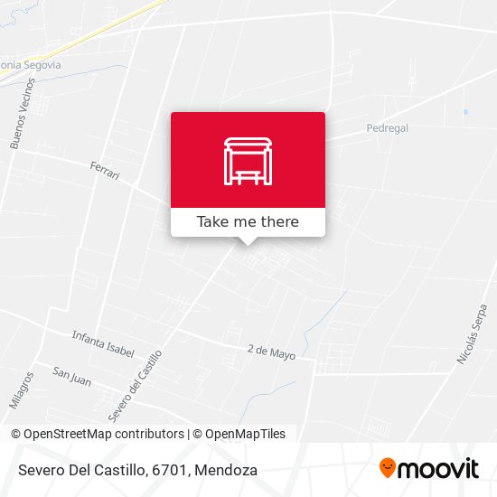 Severo Del Castillo, 6701 map