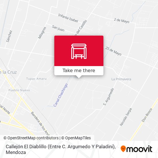 Mapa de Callejón El Diablillo (Entre C. Argumedo Y Paladini)