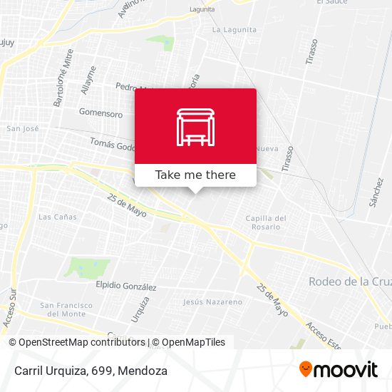 Mapa de Carril Urquiza, 699