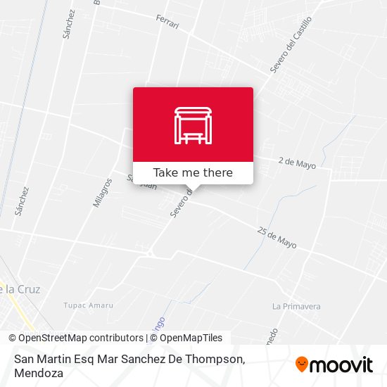Mapa de San Martin Esq Mar Sanchez De Thompson