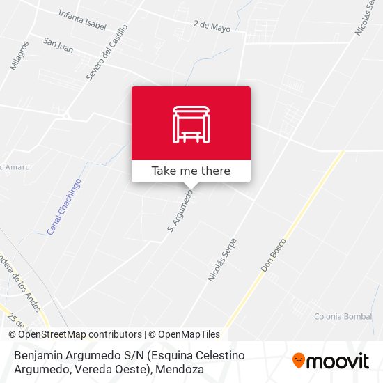 Benjamin Argumedo S / N (Esquina Celestino Argumedo, Vereda Oeste) map