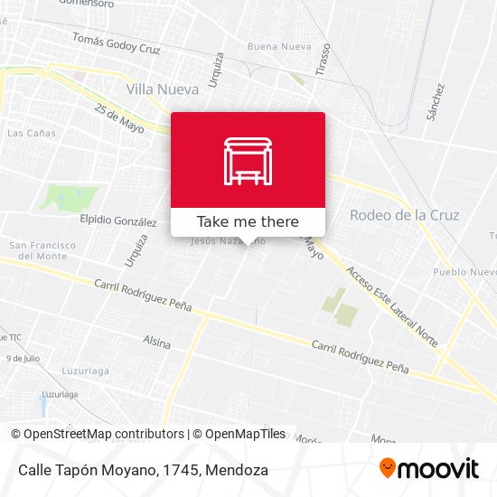 Calle Tapón Moyano, 1745 map