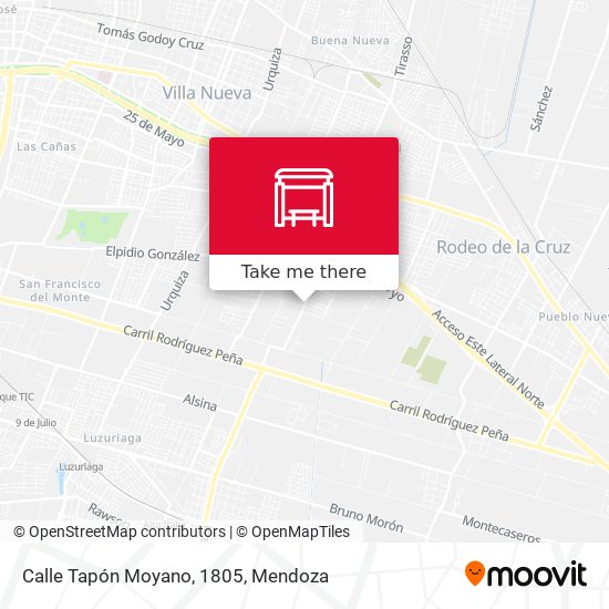 Calle Tapón Moyano, 1805 map