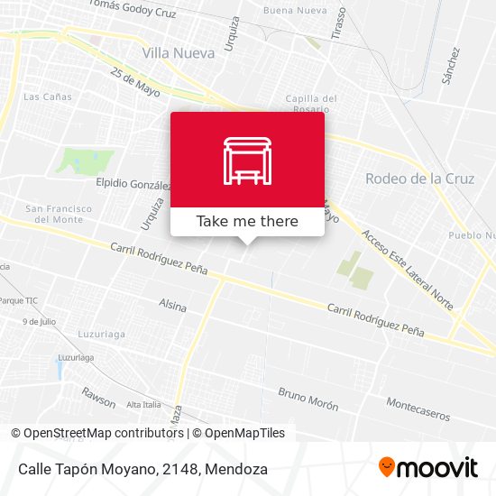 Calle Tapón Moyano, 2148 map