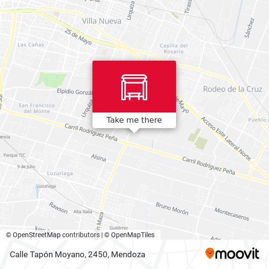 Calle Tapón Moyano, 2450 map