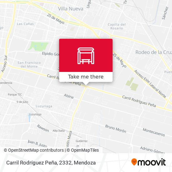 Carril Rodríguez Peña, 2332 map