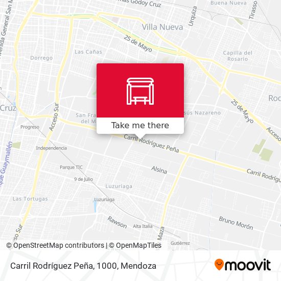 Carril Rodríguez Peña, 1000 map