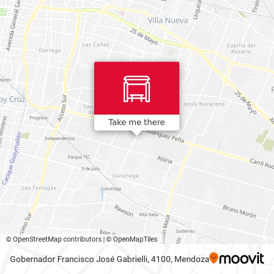 Gobernador Francisco José Gabrielli, 4100 map