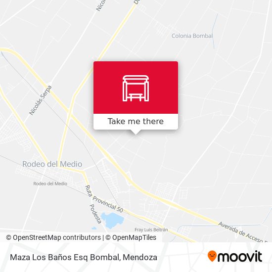 Mapa de Maza Los Baños Esq Bombal