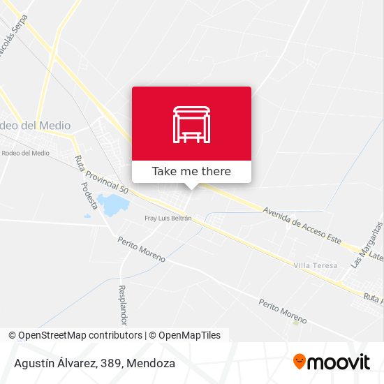 Agustín Álvarez, 389 map