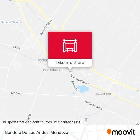 Mapa de Bandera De Los Andes