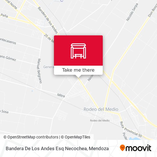 Bandera De Los Andes Esq Necochea map