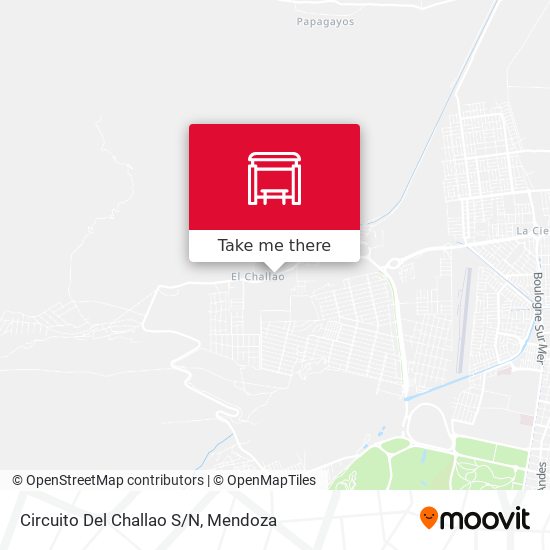 Circuito Del Challao S/N map