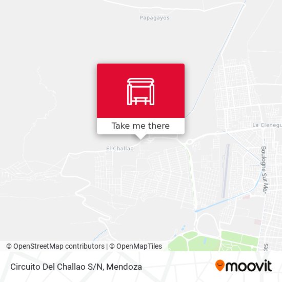 Mapa de Circuito Del Challao S/N