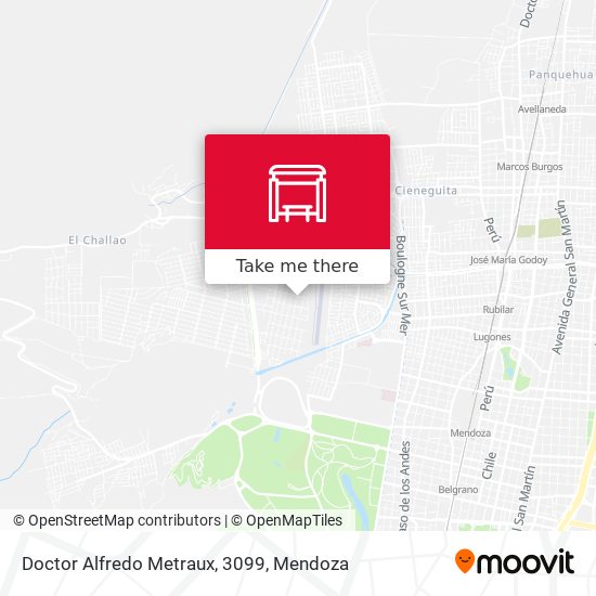 Doctor Alfredo Metraux, 3099 map