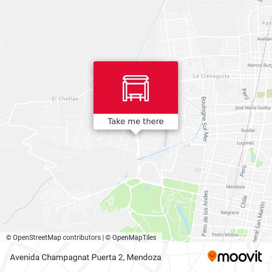 Avenida Champagnat Puerta 2 map