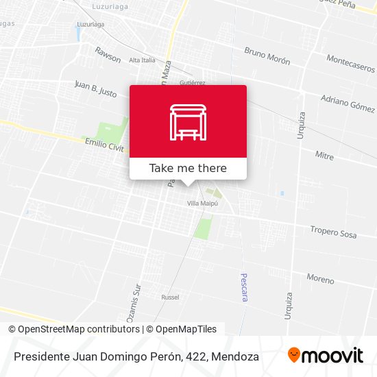 Presidente Juan Domingo Perón, 422 map