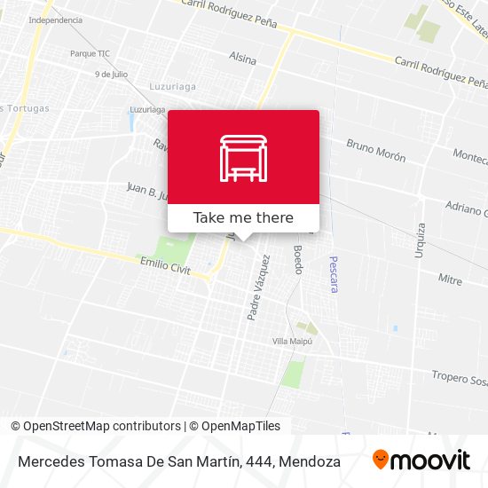 Mercedes Tomasa De San Martín, 444 map