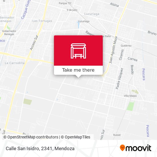 Mapa de Calle San Isidro, 2341