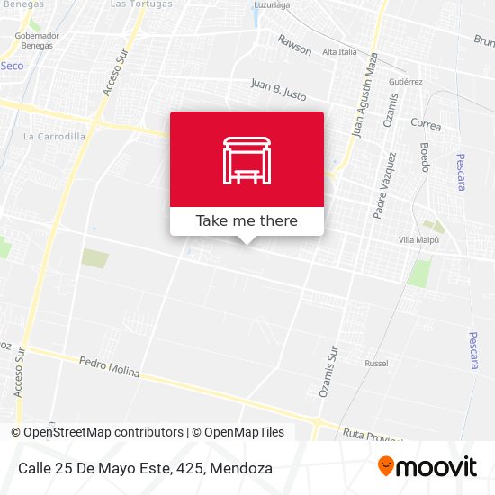 Calle 25 De Mayo Este, 425 map