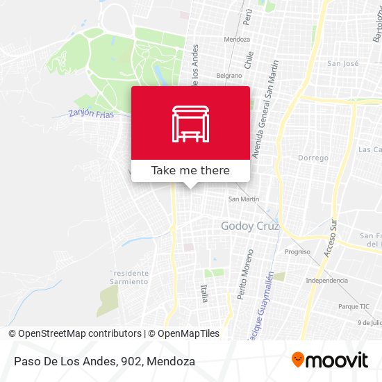 Mapa de Paso De Los Andes, 902