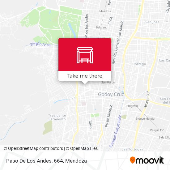 Mapa de Paso De Los Andes, 664
