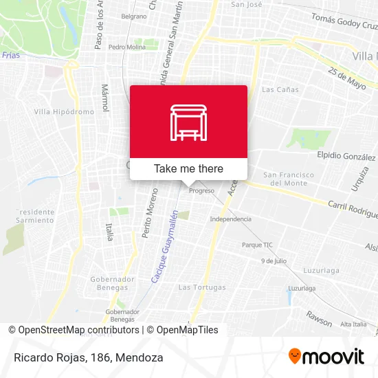 Ricardo Rojas, 186 map