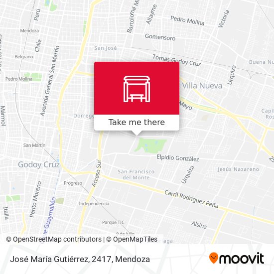 José María Gutiérrez, 2417 map