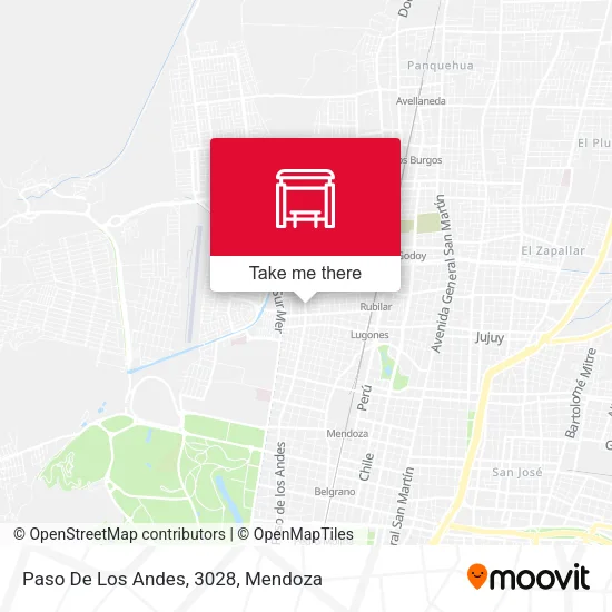 Paso De Los Andes, 3028 map