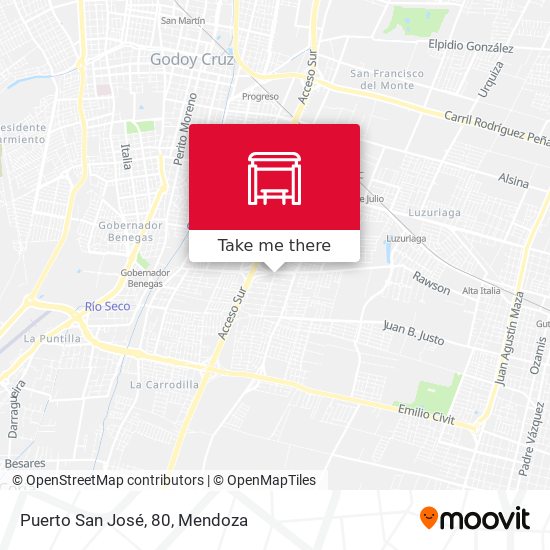 Mapa de Puerto San José, 80