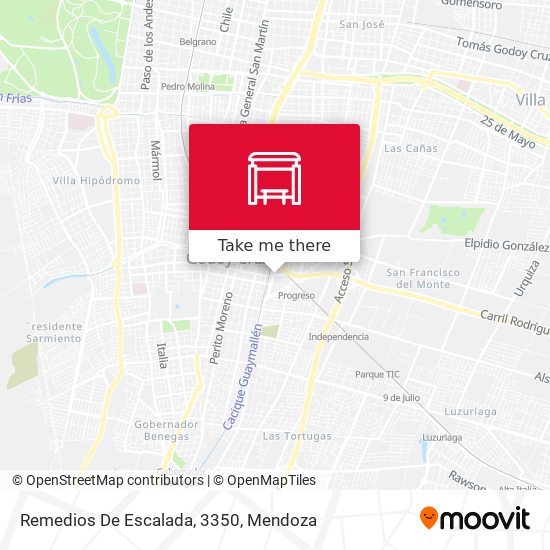 Remedios De Escalada, 3350 map