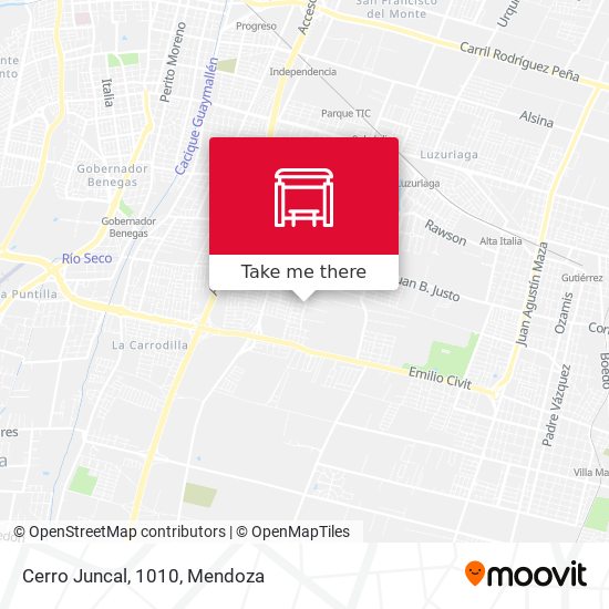 Mapa de Cerro Juncal, 1010
