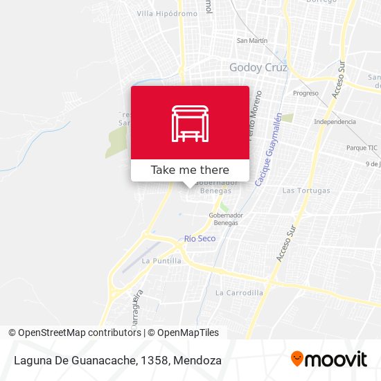 Laguna De Guanacache, 1358 map