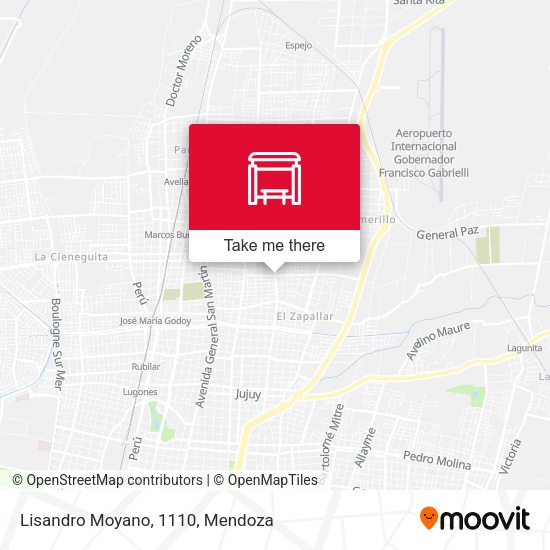 Lisandro Moyano, 1110 map