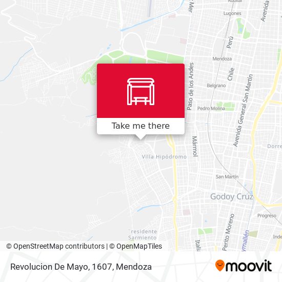 Revolucion De Mayo, 1607 map