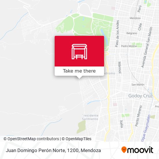 Mapa de Juan Domingo Perón Norte, 1200