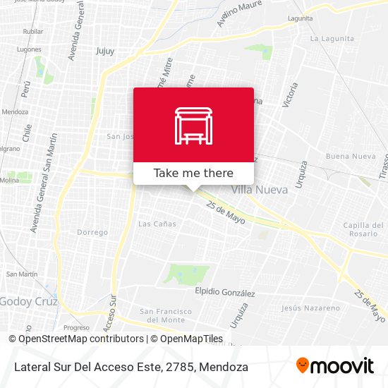 Lateral Sur Del Acceso Este, 2785 map
