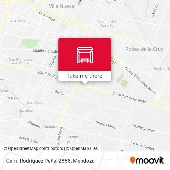 Carril Rodríguez Peña, 2858 map