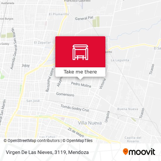 Virgen De Las Nieves, 3119 map