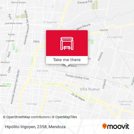 Hipólito Irigoyen, 2358 map