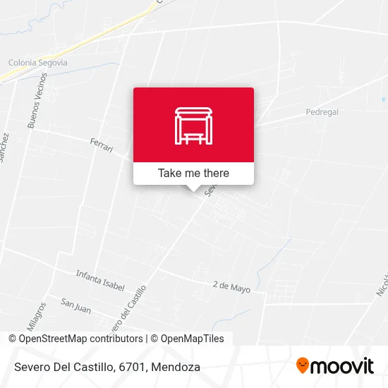 Severo Del Castillo, 6701 map