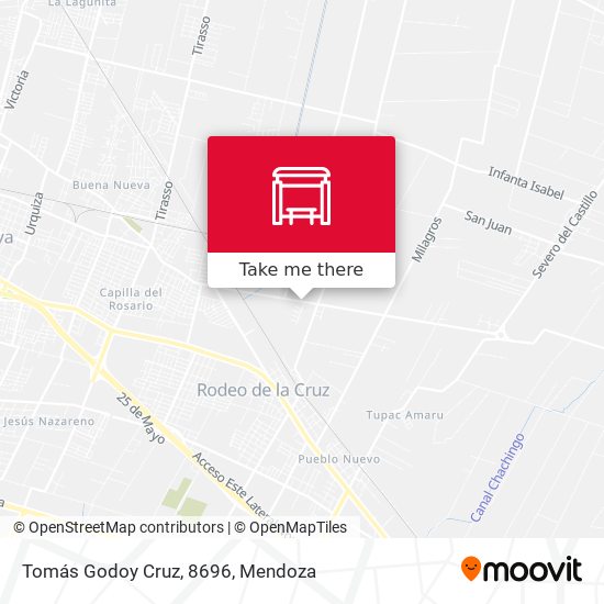 Tomás Godoy Cruz, 8696 map
